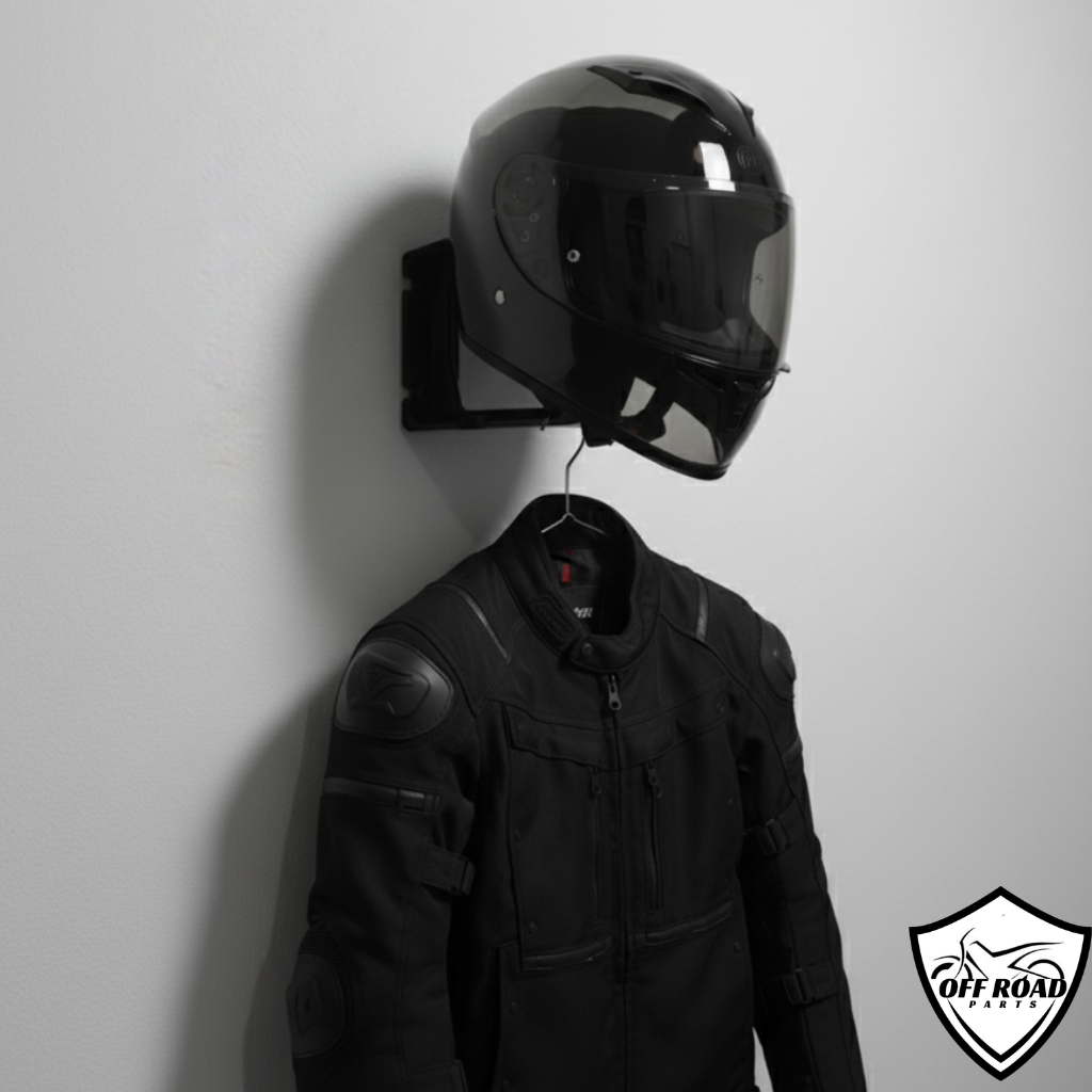 SOPORTE DE CASCO EN FORMA DE BIELA
